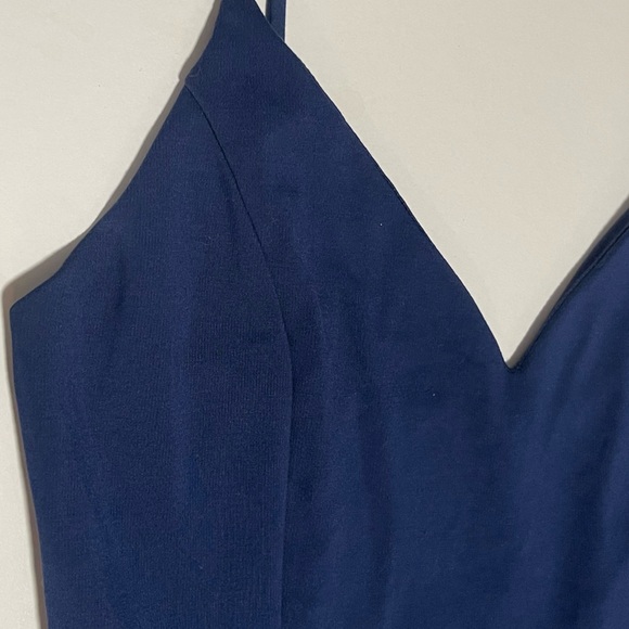 Lulu’s Fundamentaltals of Style Navy Blue Peplum Top - Picture 5 of 5